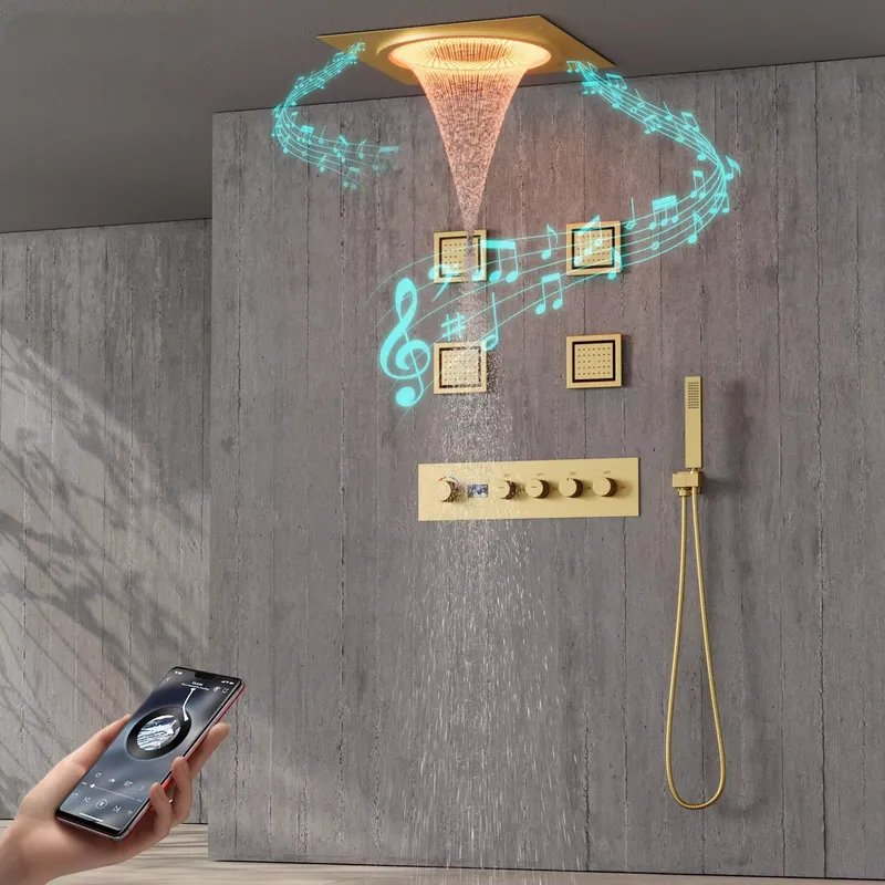 Home Bathroom - Slimme LED Doucheset Badkamer Muziek Verborgen