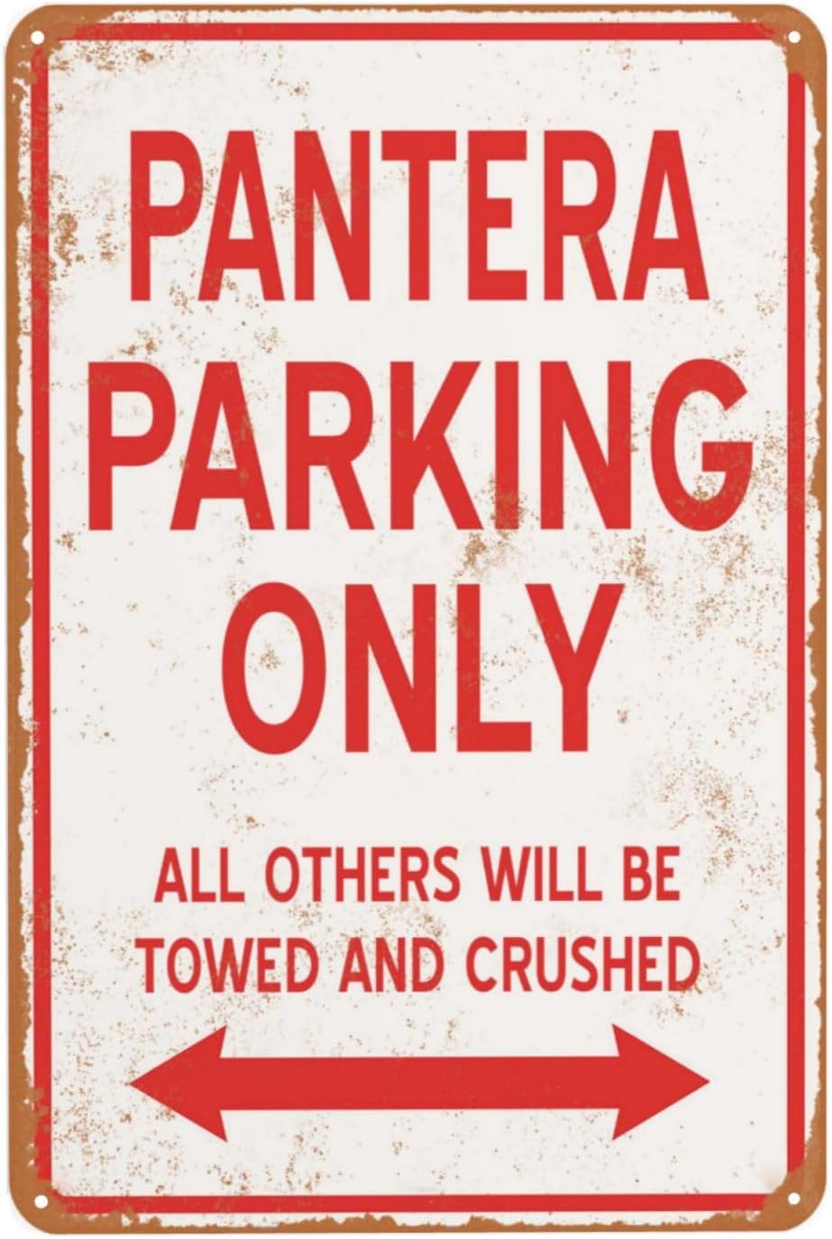 Home Bathroom Signs - Vintage metalen bord 'Parking Only' grappige