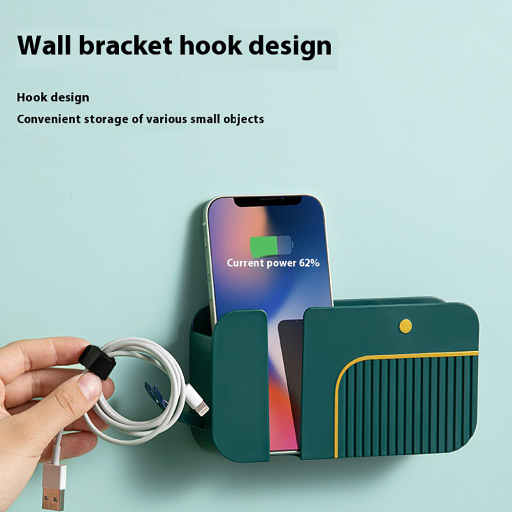 Home Essentials Bathroom Storage - Punch-Free Retro Wandopbergdoos Zelfklevende Wandorganizer Bedside