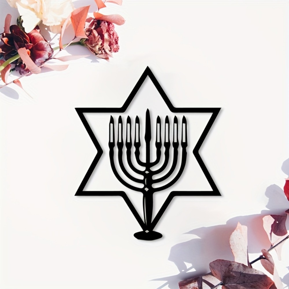 Home & Bathroom Building Products Pte Ltd - CIFBUY Metalen Wanddecoratie Menorah Ster van