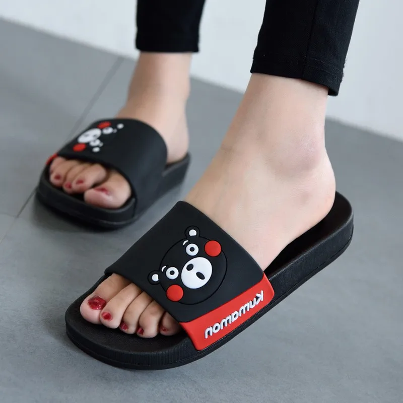 Home Bathroom Wear - Zomer Boog Kumamon Schoenen Slippers Damesmode