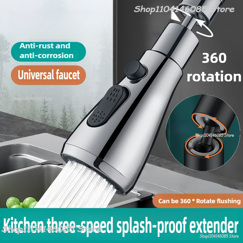 Home Bathroom Renovation - Kraan Extender Metaal Drie Modi Hoofd
