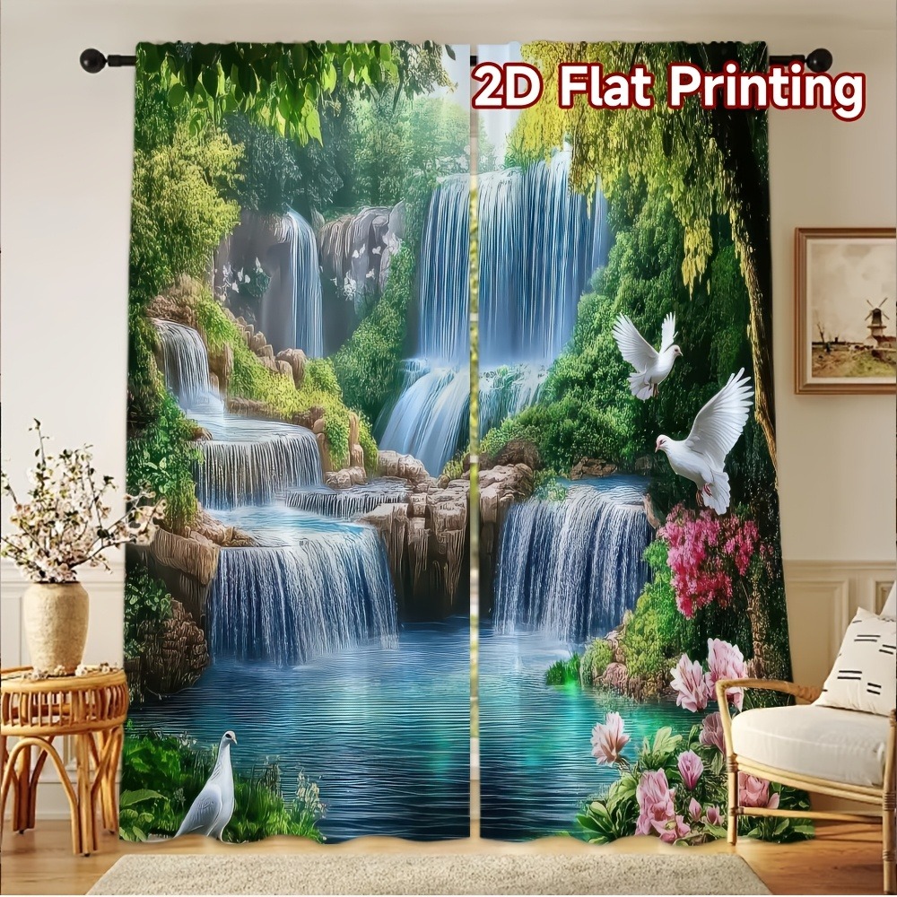 Home Bathroom Plan - 2D plan - 2-delige set, gordijnen