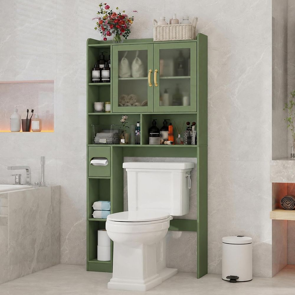 Home Bathroom - Ruimtebesparende acryl opbergkast voor boven het