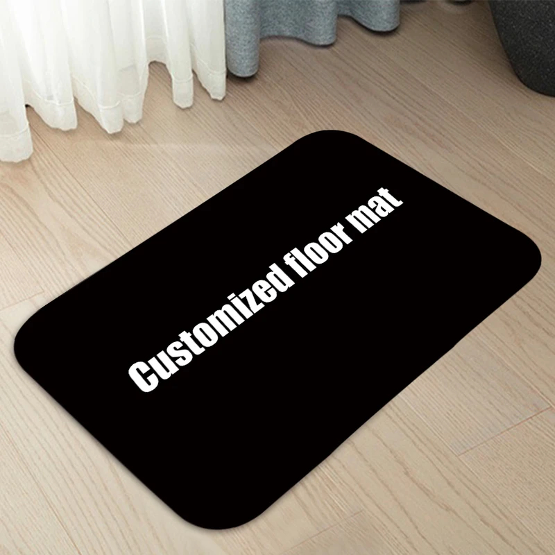 Home Bathroom Name - VIKAMA Aangepaste deurmat Gepersonaliseerde naam Foto