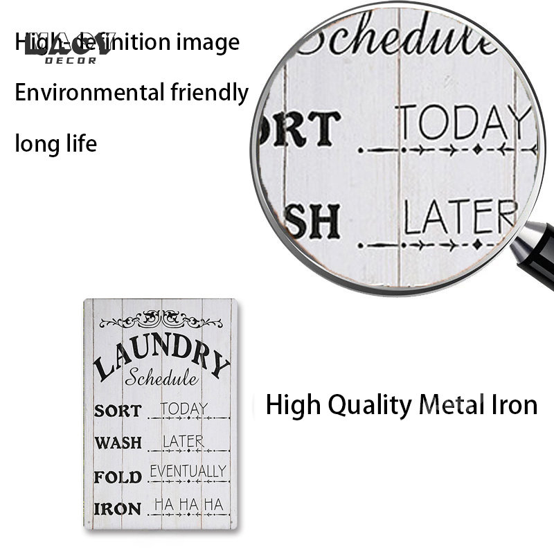 Slogan Metalen Tin Bord Wasrui - Home Bathroom Signs recensie en prijs