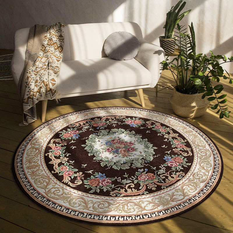 Boheemse ronde tapijten bloeme - Home Bathroom Colors recensie en prijs