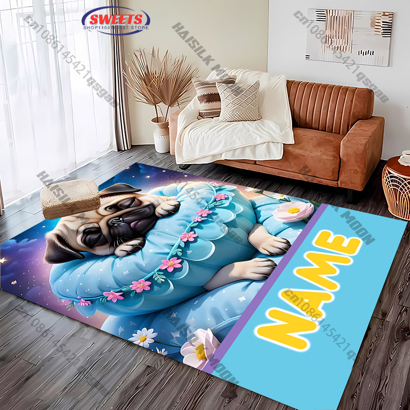 Gepersonaliseerde Pug Dog Area - Home Bathroom Name recensie en prijs