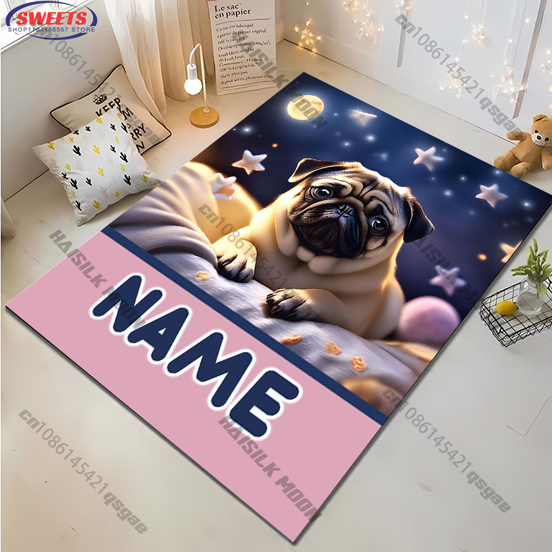 Gepersonaliseerde Pug Dog Area - Home Bathroom Name recensie en prijs
