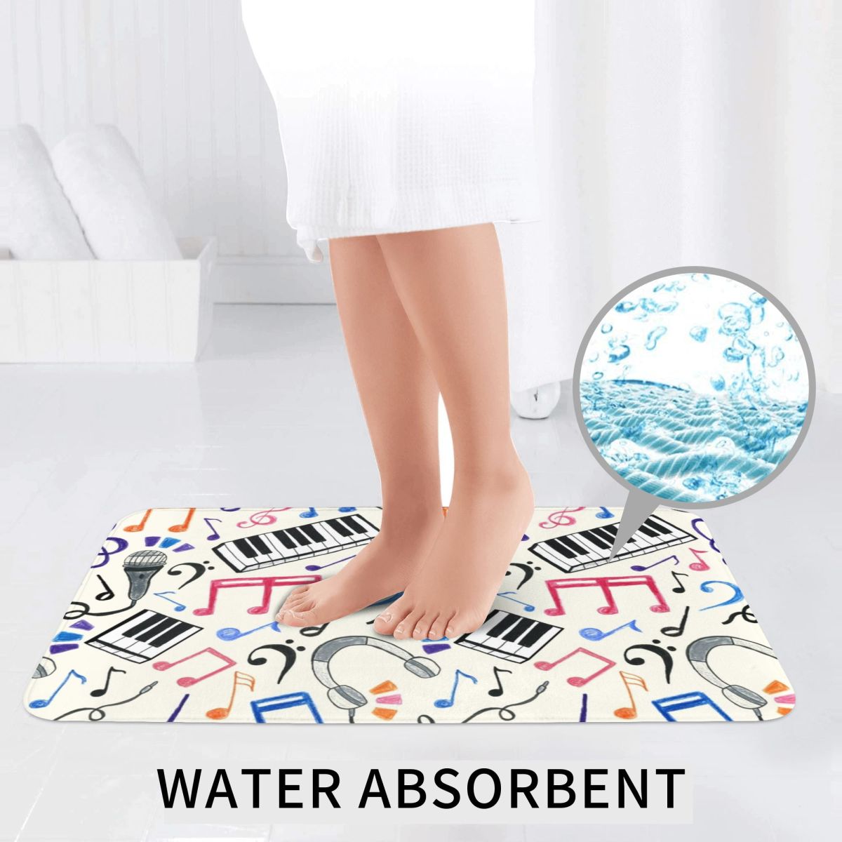 Good Beats - Muzieknoten en sy - Home Goods Bathroom Sets recensie en prijs