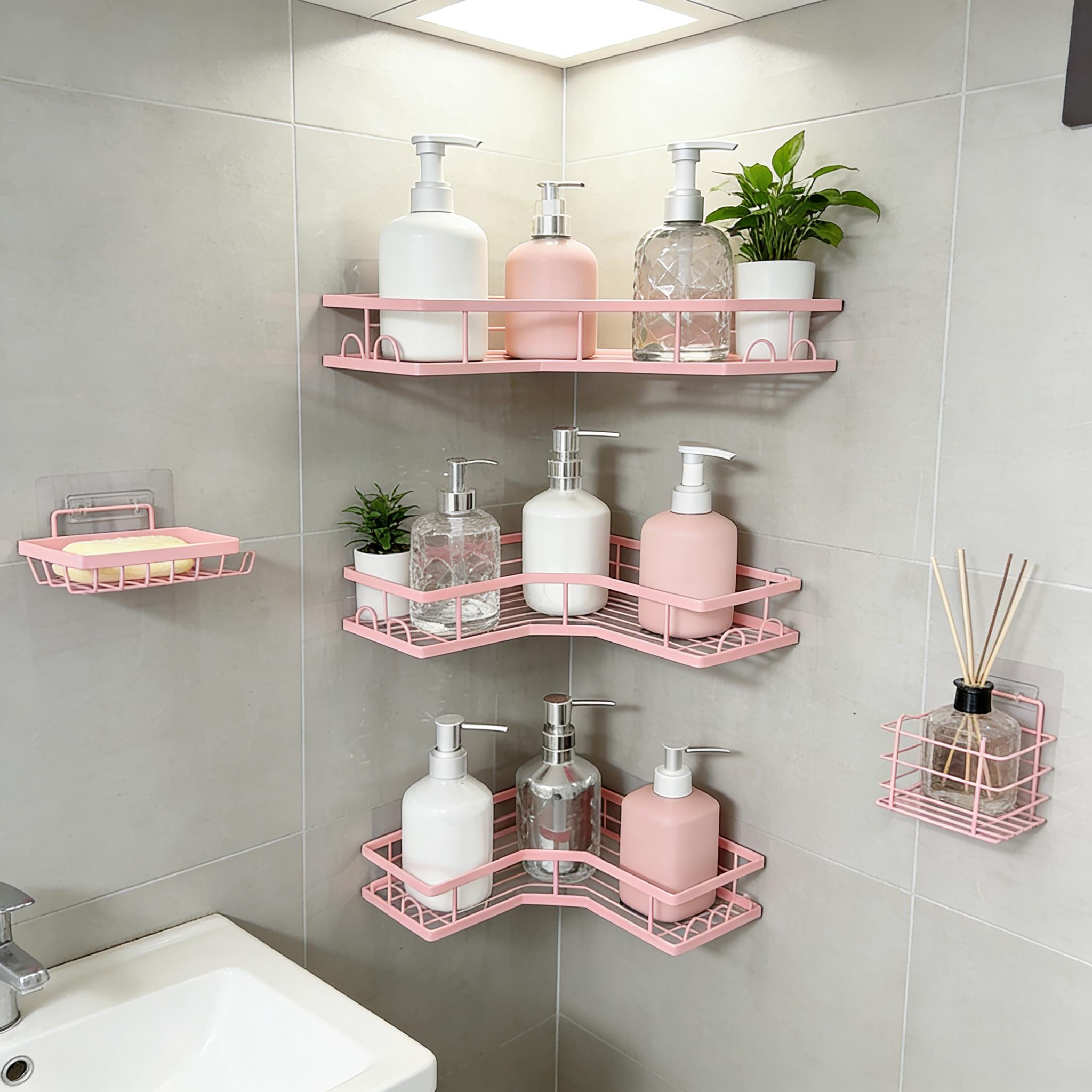 5-delige minimalistische roze  - Home Essentials Bathroom Storage recensie en prijs