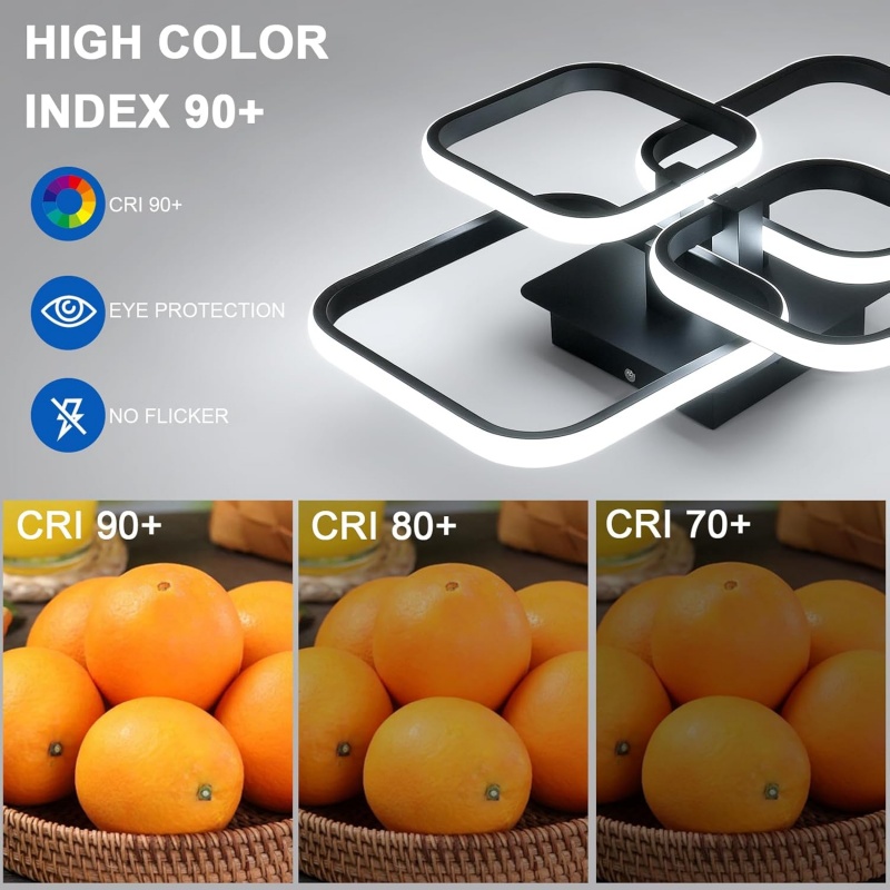 LED-kroonluchter met drie kleu - Home Bathroom Colors recensie en prijs