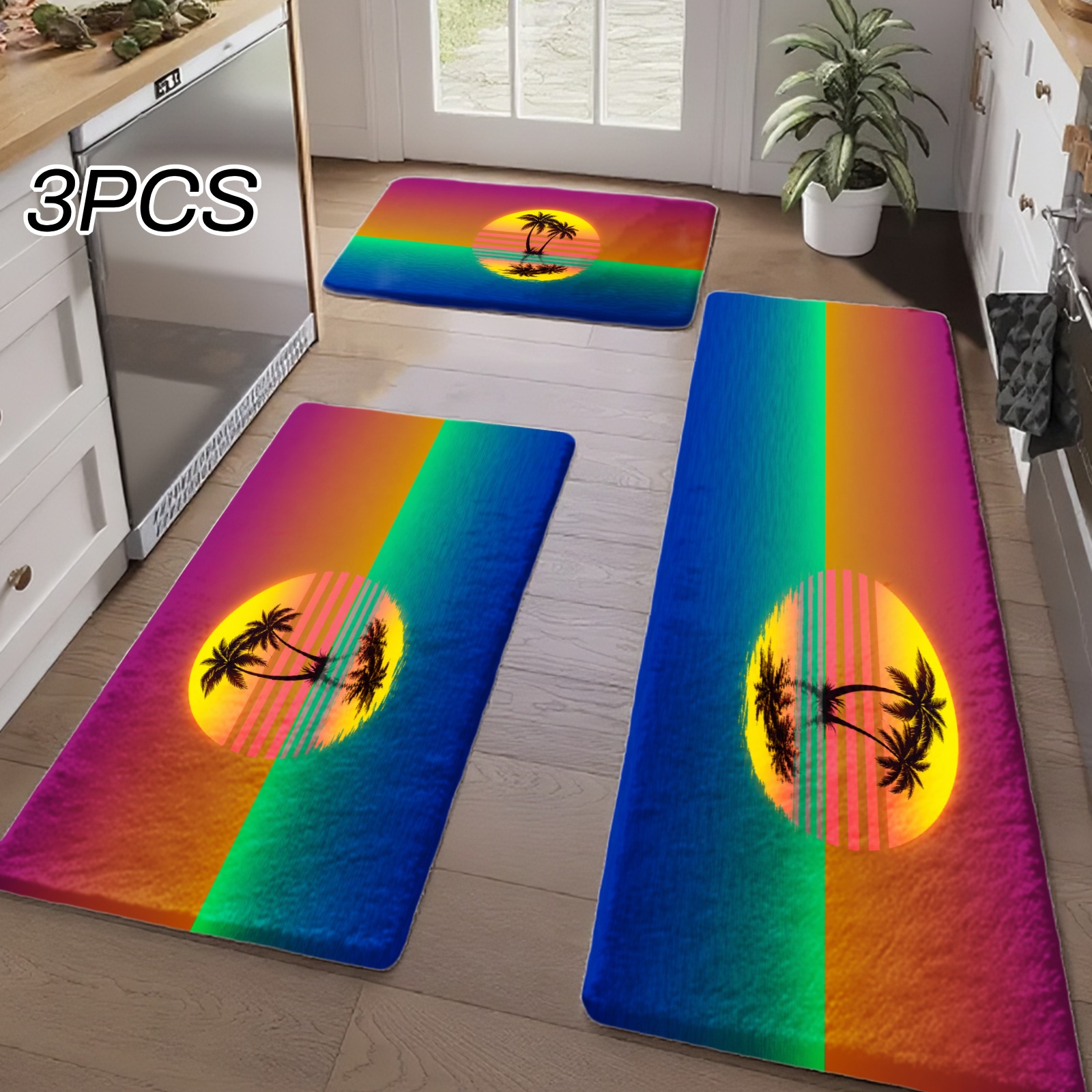 3 STKS Keukenkleedjes, Woondec - Home Bathroom Colors recensie en prijs