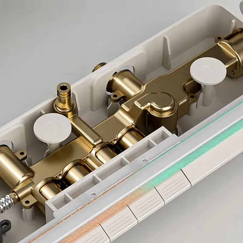 Messing digitale watervaldouch - Home Bathroom recensie en prijs