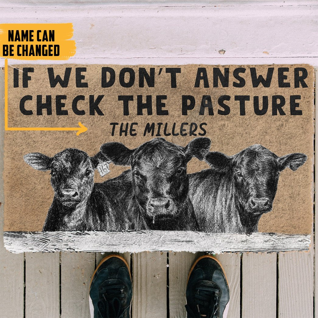 3D Check The Angus Cattle Past - Home Bathroom Name recensie en prijs