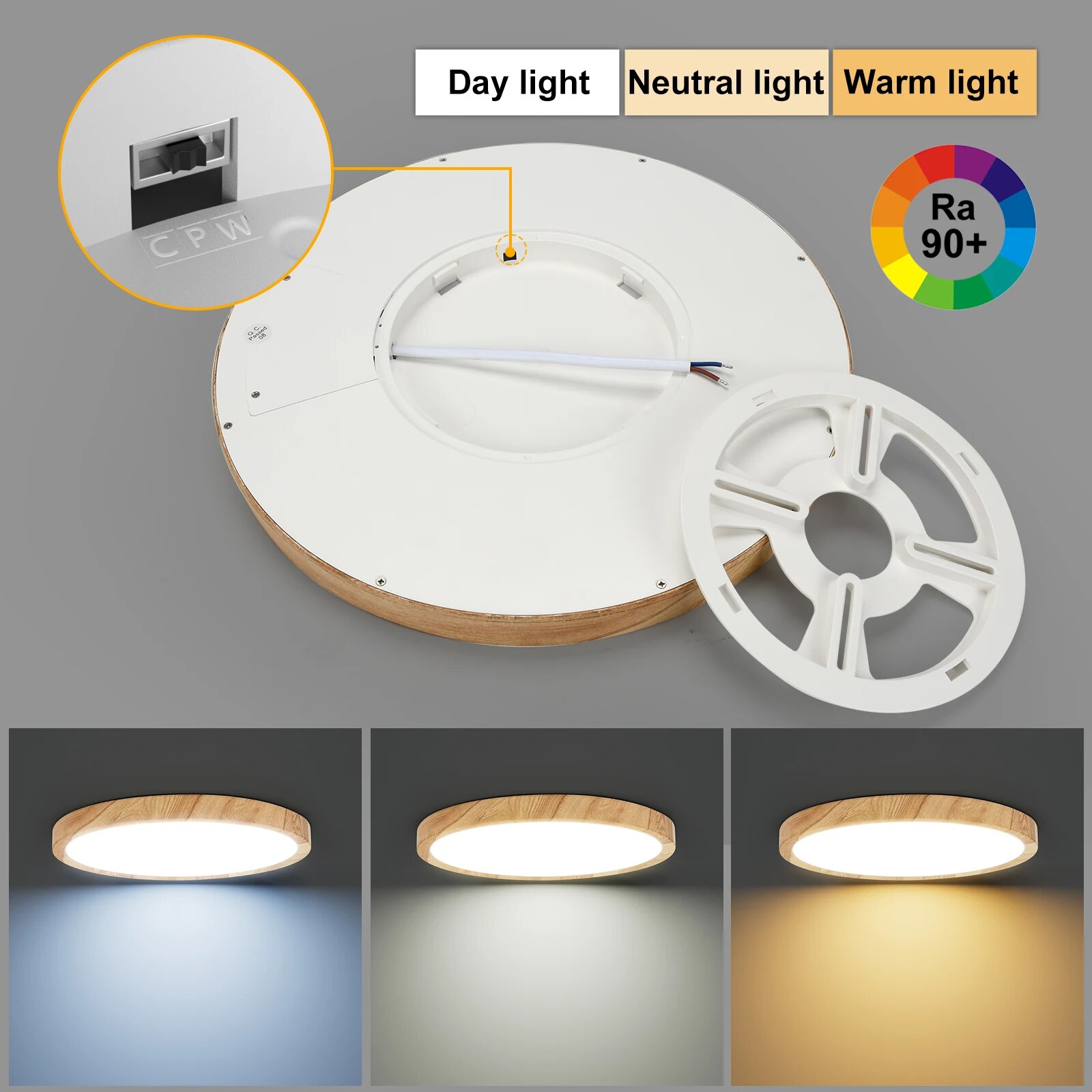 LVL LED-plafondlamp houtnerf e - Home Bathroom Colors recensie en prijs