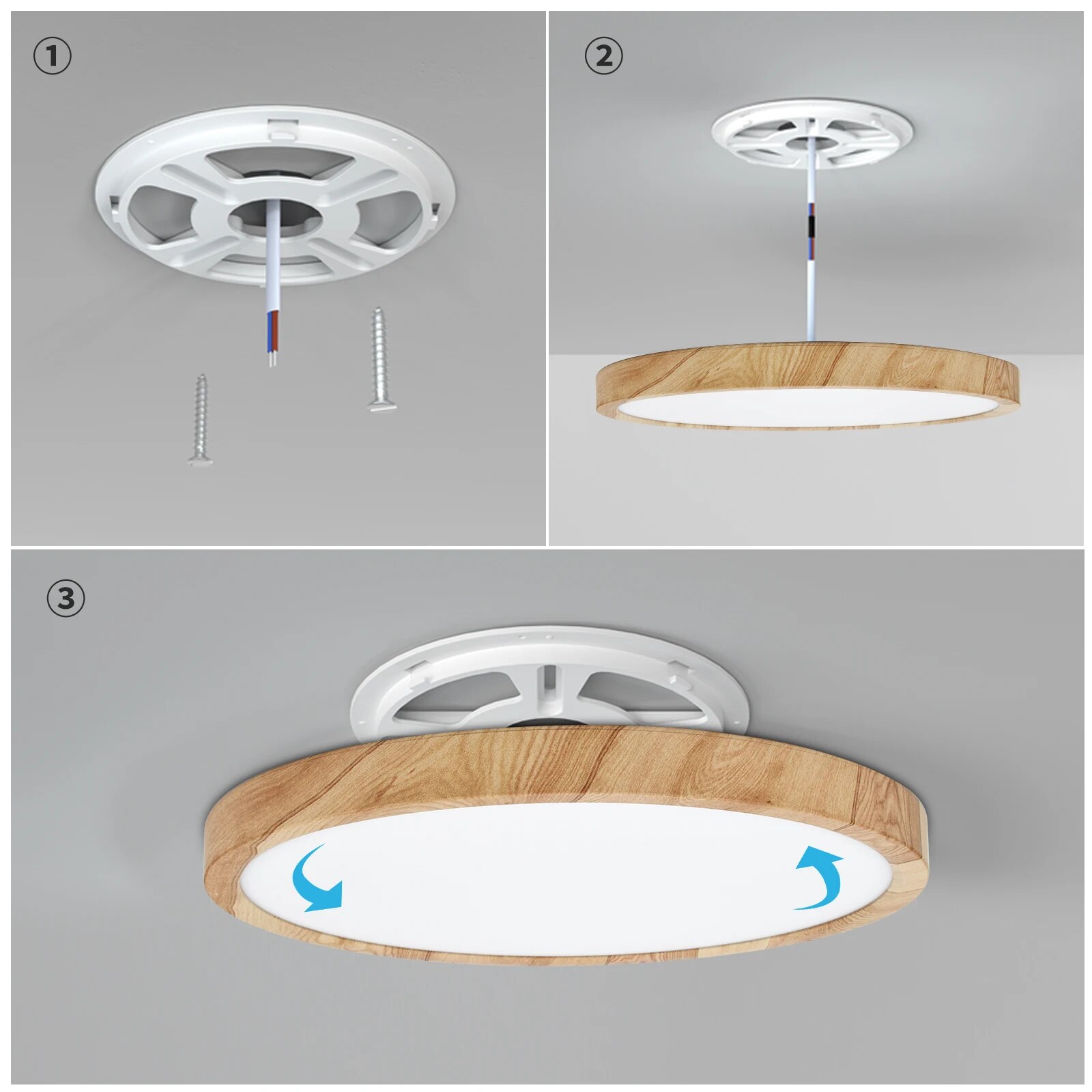 LVL LED-plafondlamp houtnerf e - Home Bathroom Colors recensie en prijs