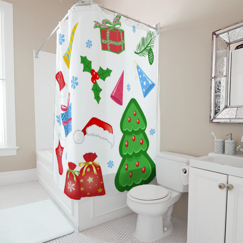 TU Douchegordijn Kerst Bos Her - Home Bathroom Ideas recensie en prijs