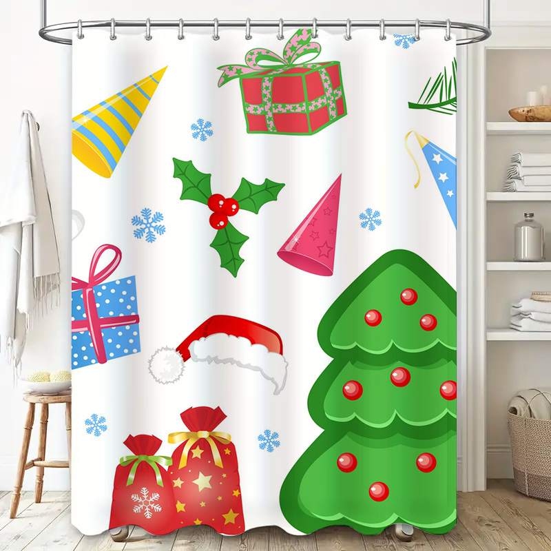TU Douchegordijn Kerst Bos Her - Home Bathroom Ideas recensie en prijs