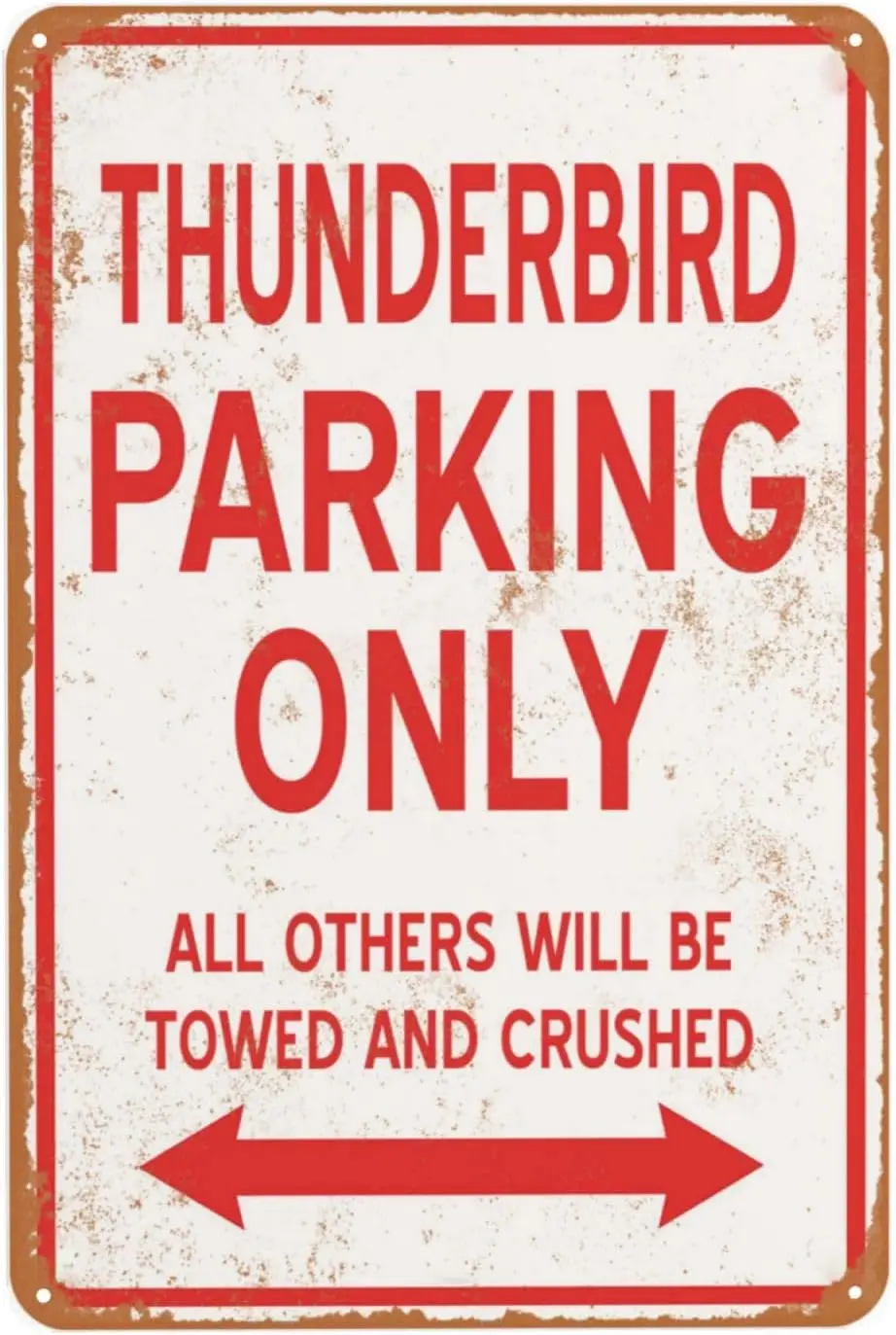 Vintage metalen bord Thunderbi - Home Bathroom Signs recensie en prijs