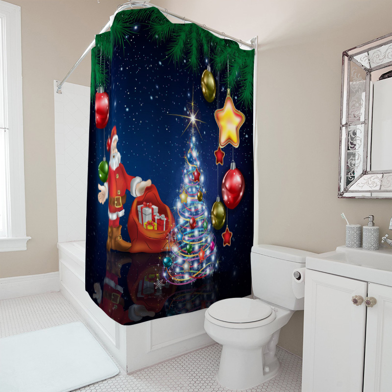 TU Kerst Douchegordijn Kerstma - Home Bathroom Ideas recensie en prijs