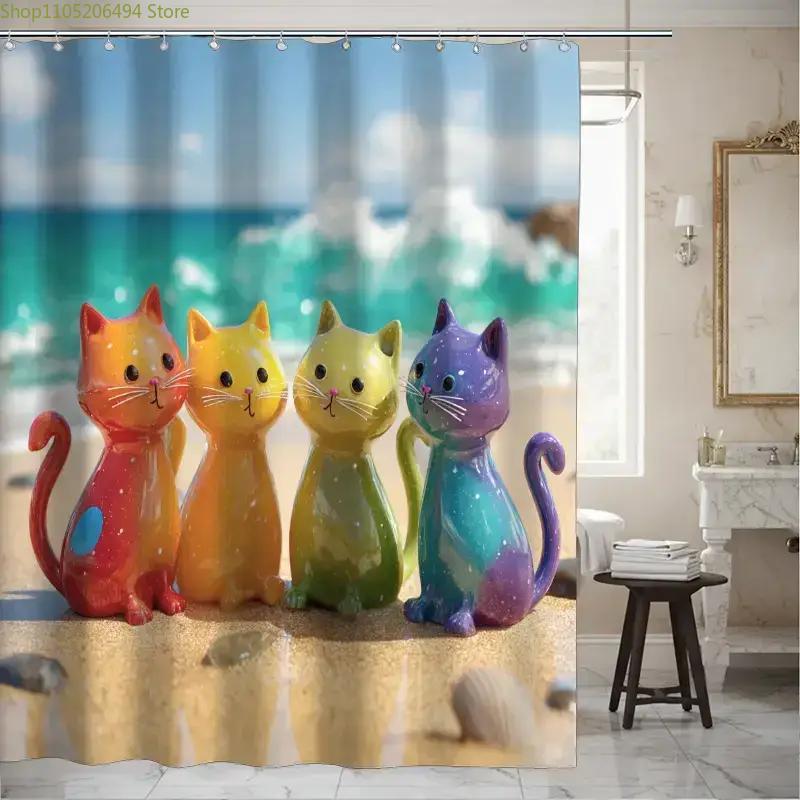 Kleurrijk regenboogkatten douc - Home Bathroom Ideas recensie en prijs