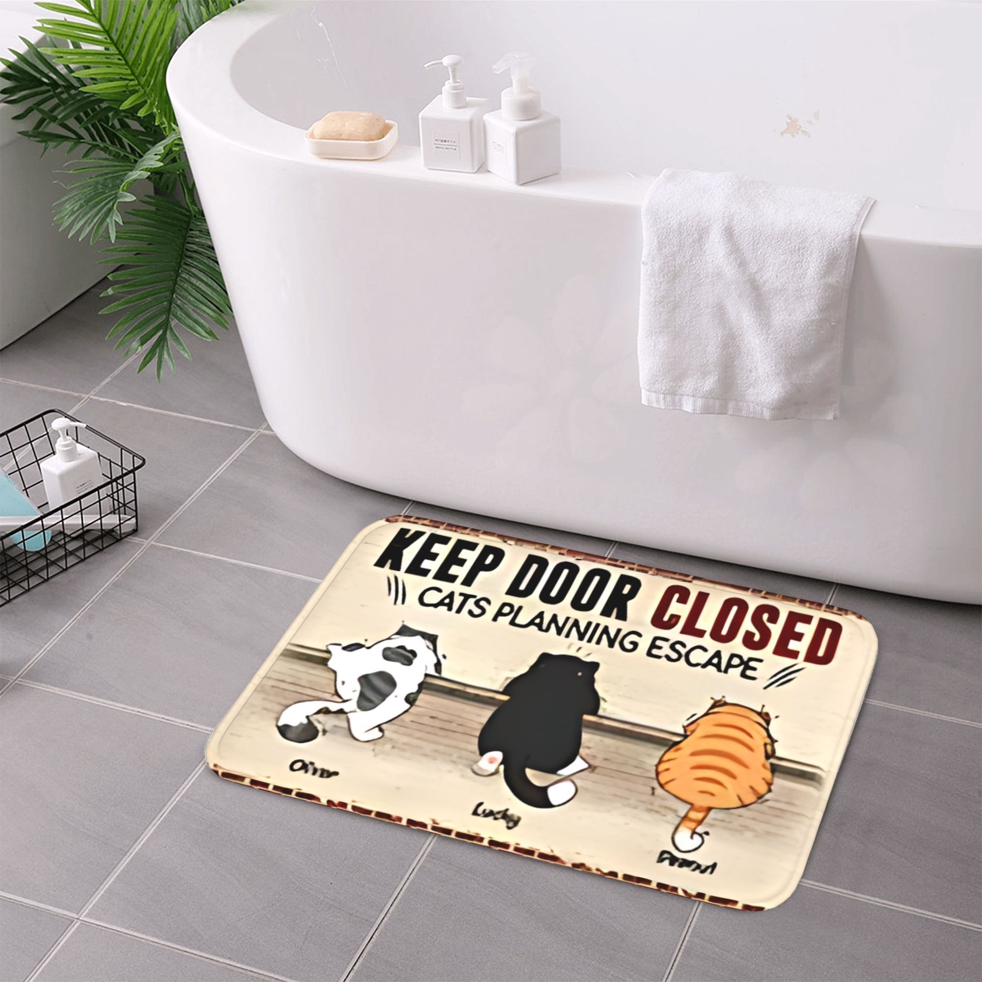 1PC Kat Escape Plan Patroon Ke - Home Bathroom Plan recensie en prijs